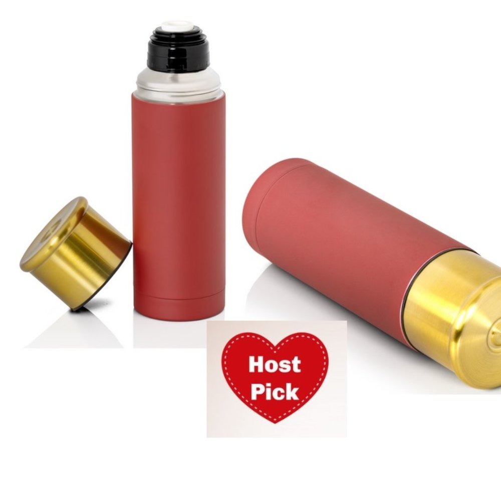 Shotgun Shell Style Thermos Vacuum Bottle  33.8oz (1L)
